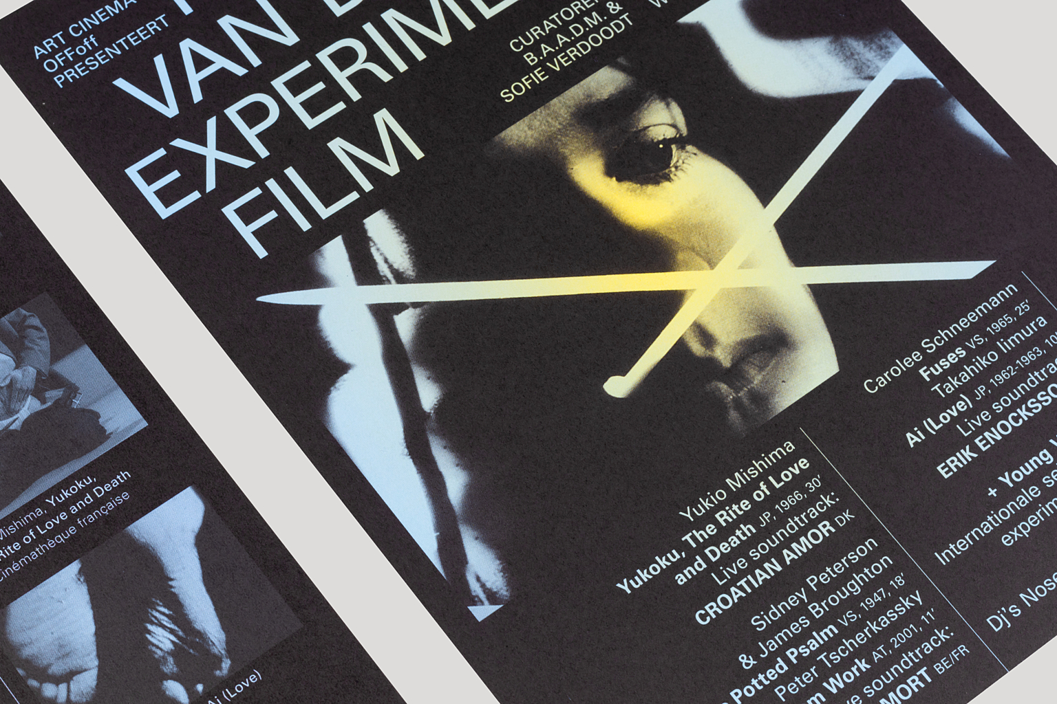 OF Foff nacht van de experimentele film 2016 flyers detail
