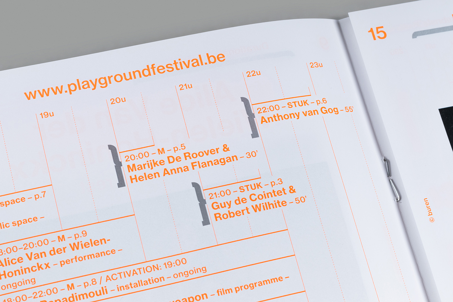 Playground festival brochure 2